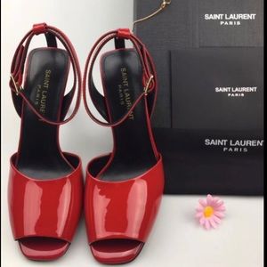Saint Laurent Astrap New Red Sandal